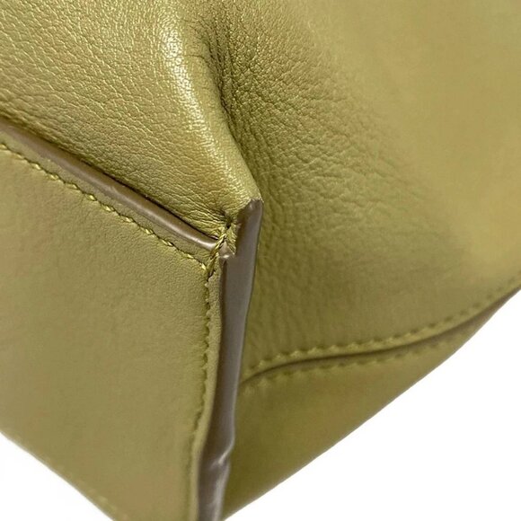 LOEWE Cubby Cross Body Bag Small - Khaki Cream Calf Skin Jacquard Shoulder Bag - Picture 8 of 14